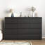 Commode 12 tiroirs double, commode en bois moderne avec grand espace de rangement pour la chambre à coucher-170052683-170052684-170052692