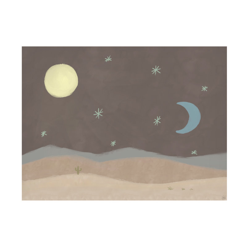 «Landscape Calm Desert Landscape», reproduction sur toile, H 14 po x l 19 po x P 2 po