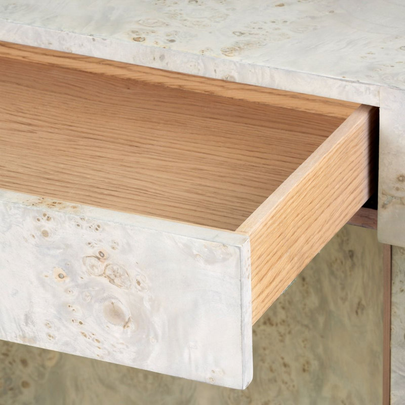 Sloane Writing Desk, Light Gray Burl