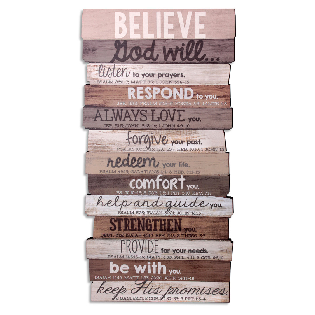 Farmhouse Religious & Spiritual Wall Decor on MDF Gracie Oaks