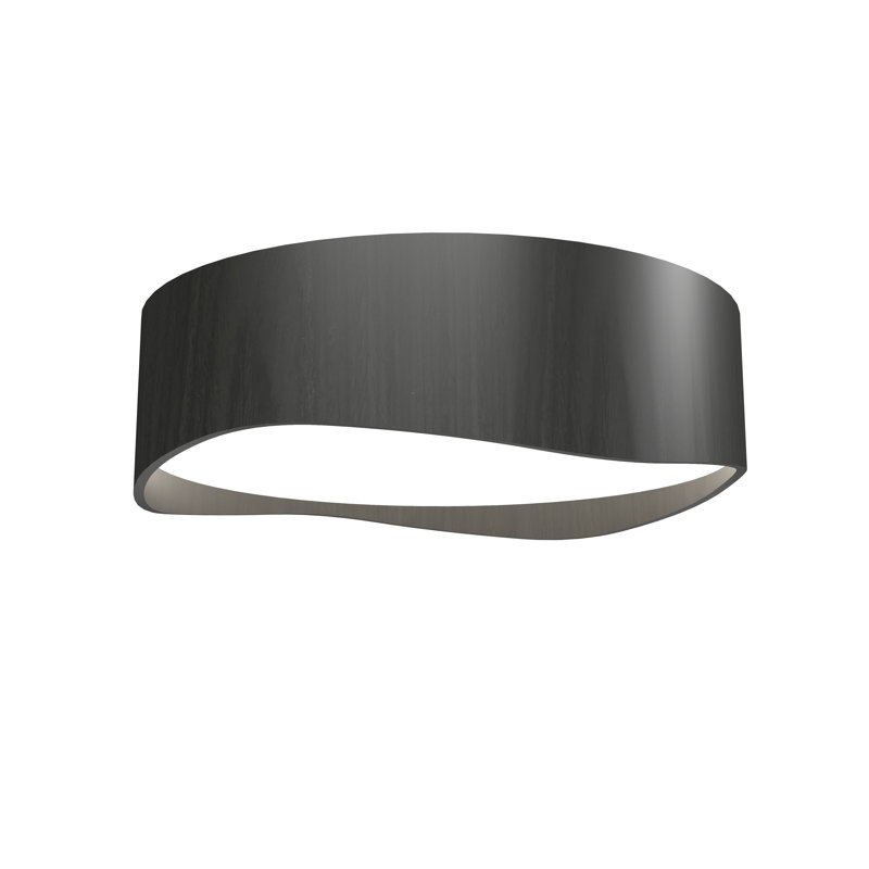 Horizon Flush Mount, Charcoal, 5.91" H x 19.69" W x 19.69" D