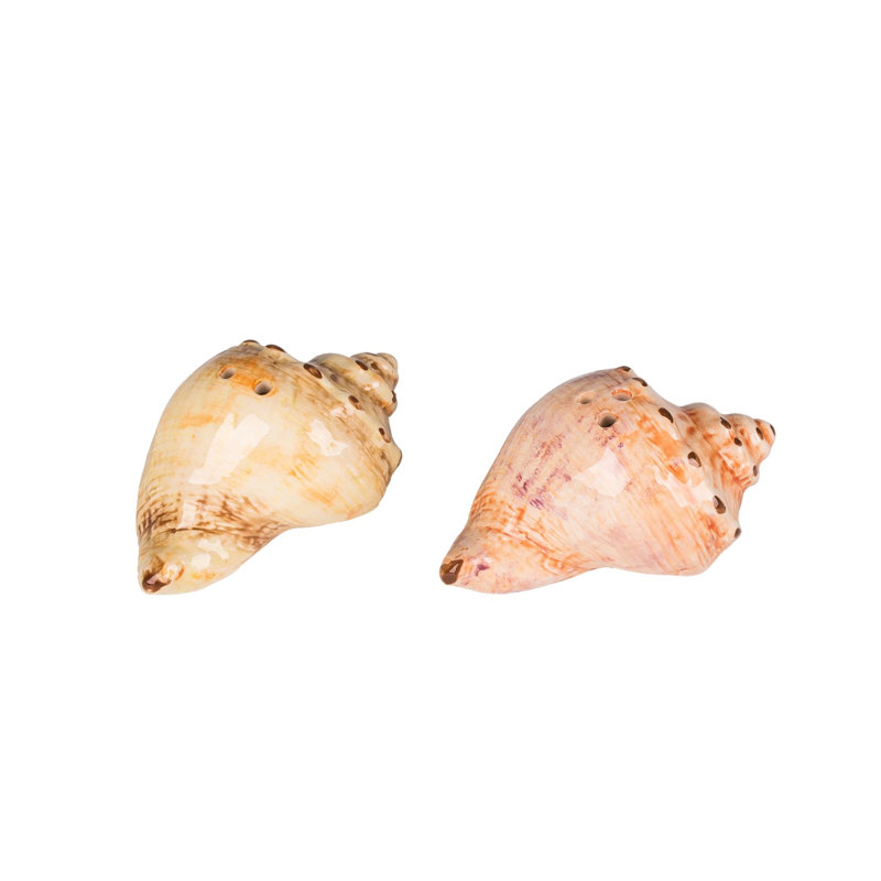 Conch Shell Salt and Pepper Shaker Set of 2