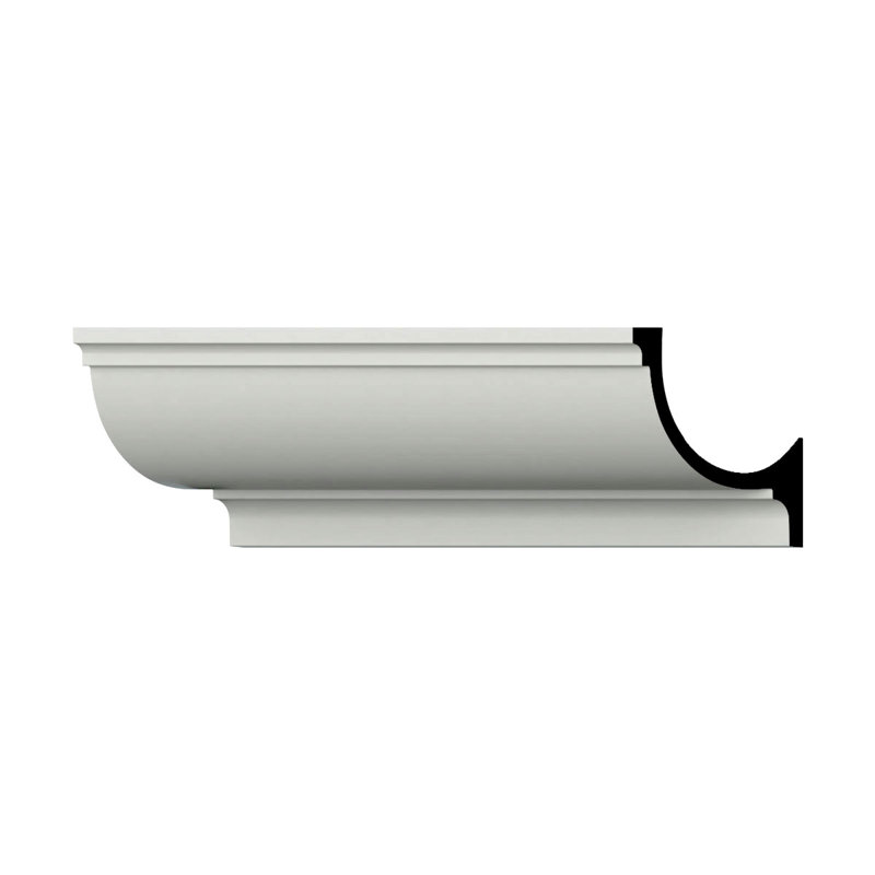 Moulure couronnée Endurathane Enoch, H 4 1/8 po x P 4 po x F 5 5/8 po x L 96 po, apprêtée en usine