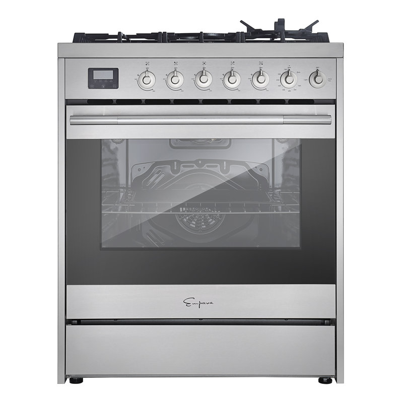 Empava 30" Stainless Steel Convection Gas Range with 5 Burners