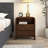 Solid Wood Nightstand With Two Drawers