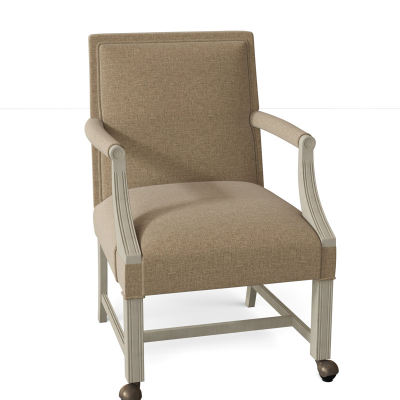 Fauteuil rembourré Warwick, 3162 Paille, Tabac
