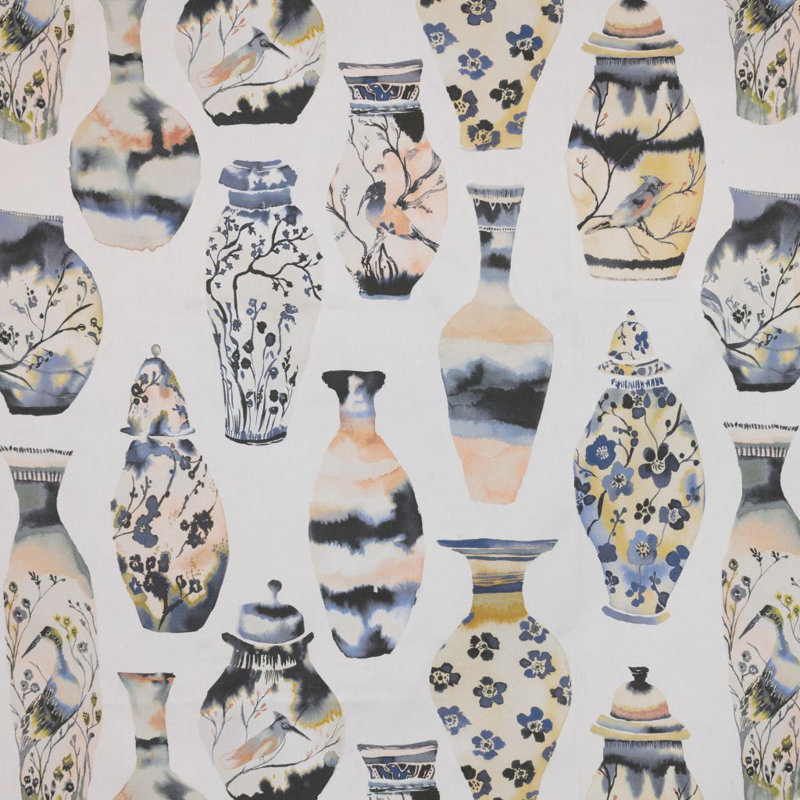 Chin Chin 100% Cotton Fabric, Cobalt