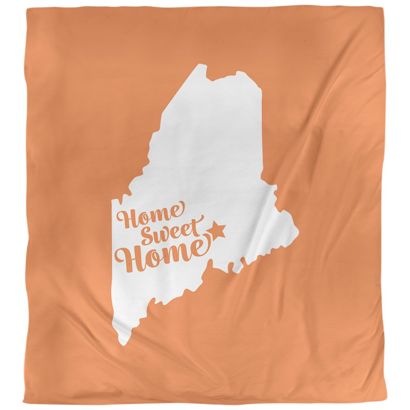 Housse de couette simple doux bangor home, Microfibre, Housse de couette pour grand lit, Orange