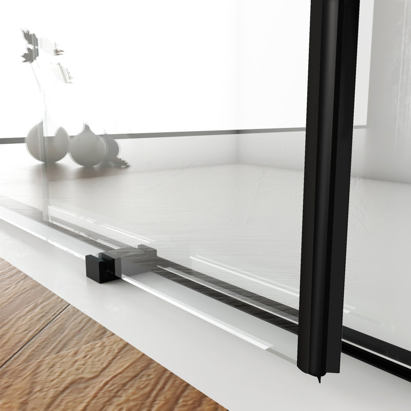 Porte de douche sans cadre l 56 "-60" x H 70 "
