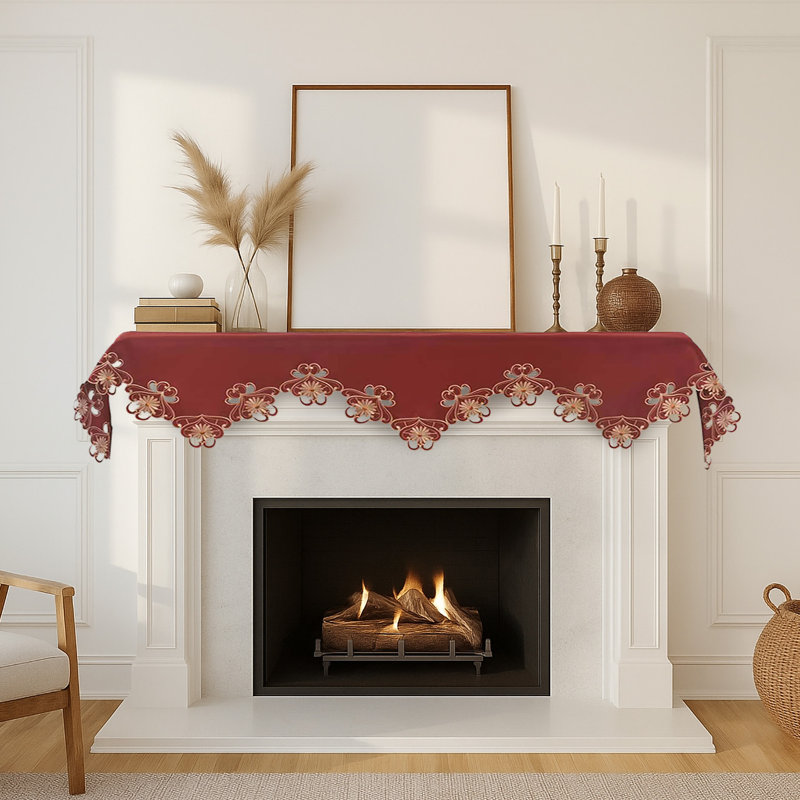Écharpe de cheminée rouge Dec Decodel