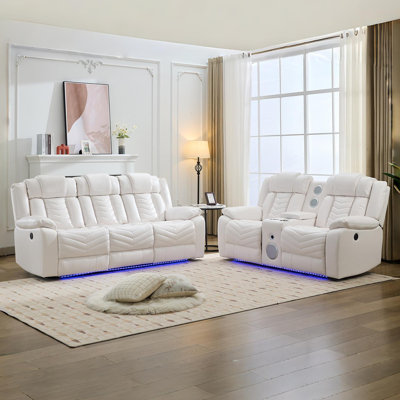 Aerielle 2 - Piece Faux Leather Living Room Set