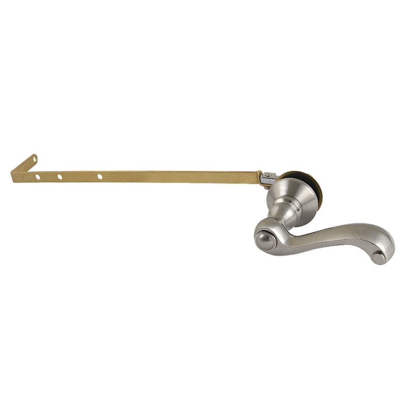 Kingston Brass French Country Universal Front or Side Mount Toilet Tank Lever, Brushed Nickel