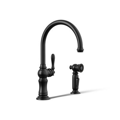 Artifacts Bar Faucet with Swing Spout and BerrySoft, MasterClean, and ProMotion
