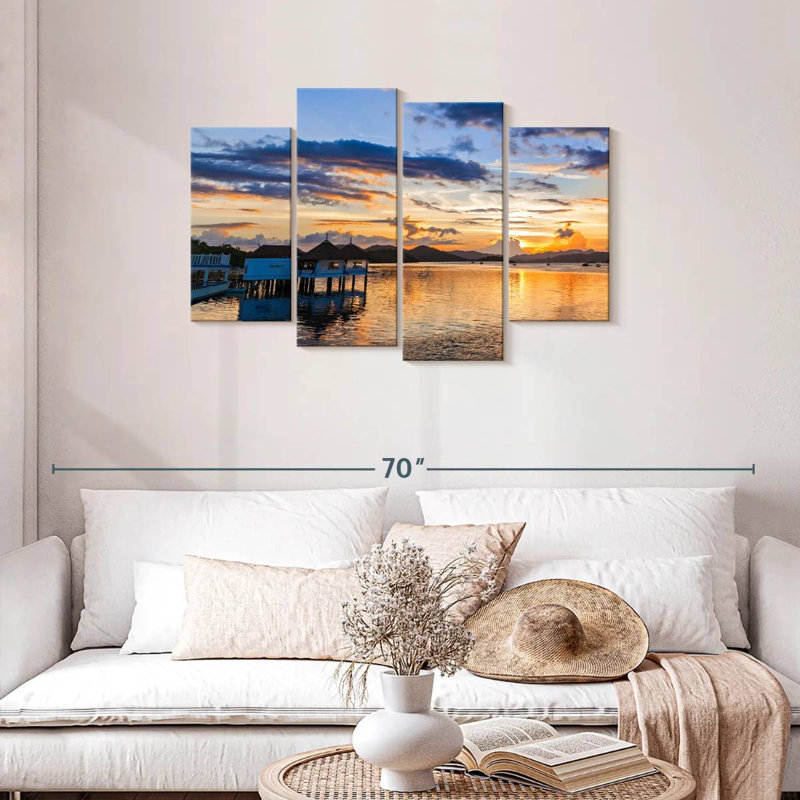 Gillard Coron Beach Sunset, H 27 po x l 43 po