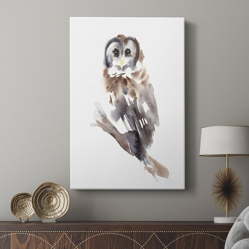 Barred Owl Impressions II - galerie sur mesure, H 27 po x l 18 po