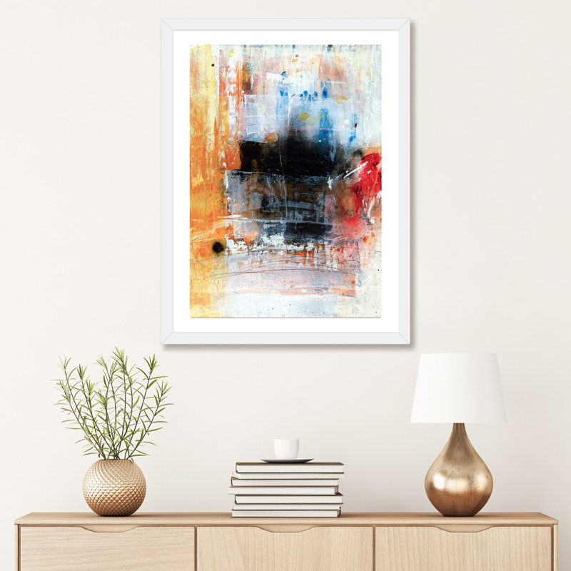 « Dot »-impression, Papier beaux-arts encadré blanc, H 32 po x l 24 po x P 1 po