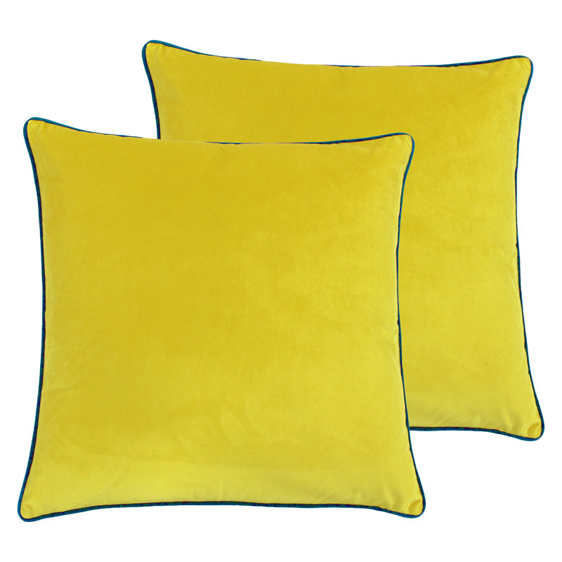 Square Meridian Square Scatter Cushion, Cylon/Teal, Polyester