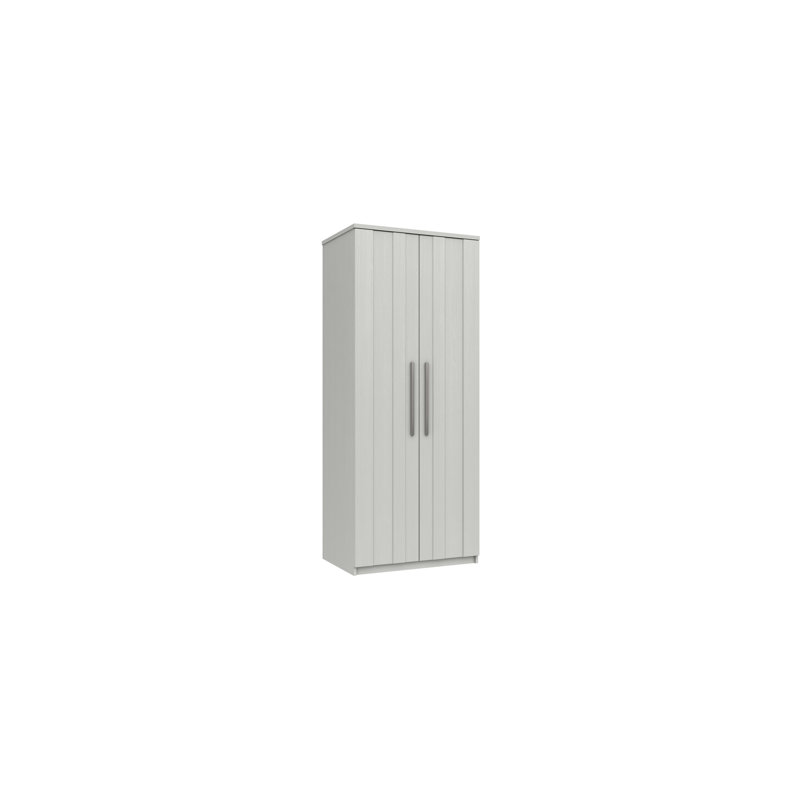 Mcginley 2 Door Manufactured Wood Wardrobe, White