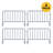 5 ft. 18-Gauge Steel Crowd Control Interlocking Barricade