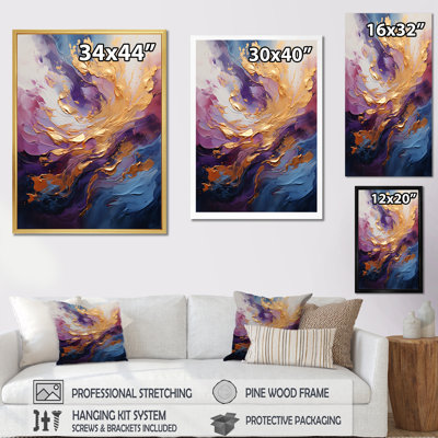 " Golden Fushia Surge I "