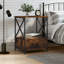 Ardi 50cm W Iron Bedside Table-412225814