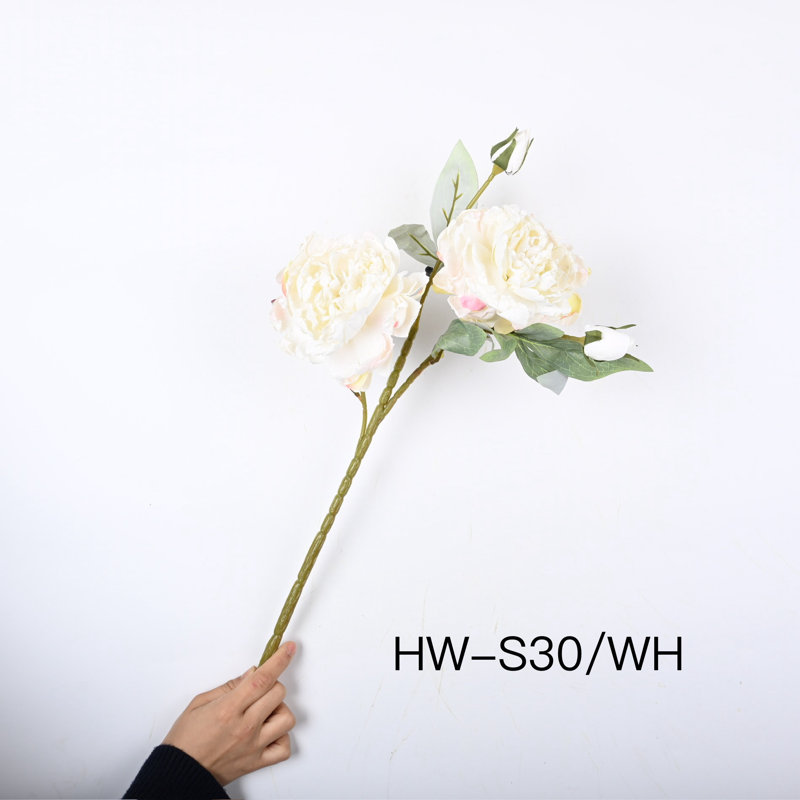Arrangement de pivoines en soie, Blanc