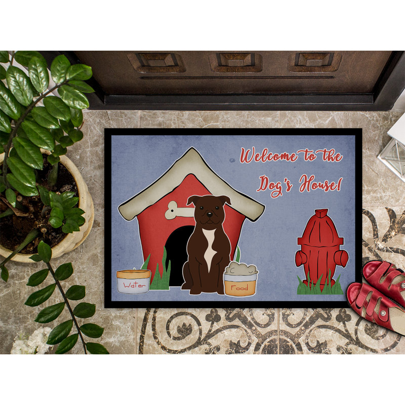 Tapis extérieur antidérapant Christord, Rectangle 1 pi 6 po x 2 pi 3 po, Chocolat