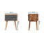 Sybil 45cm W Solid Wood Bedside Table