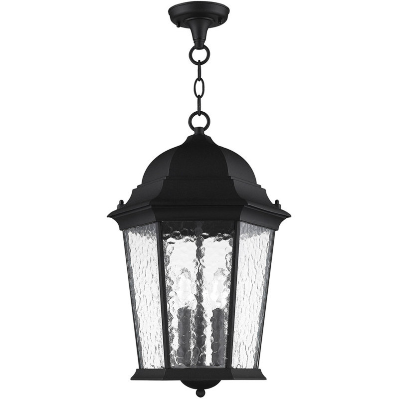 Luminaire suspendu de style lanterne à 3 lumières Ozwald