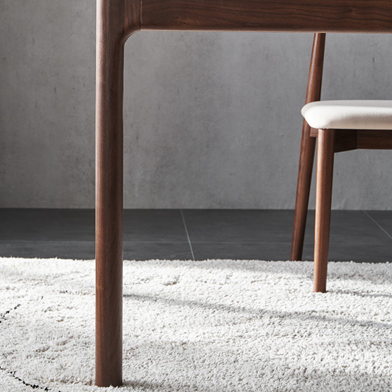 Millin Walnut Solid Wood Dining Table