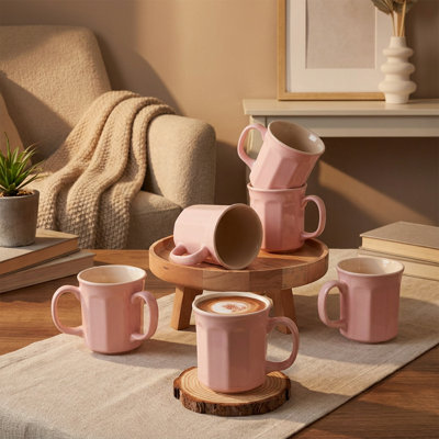 Everly Paneled Ceramic Coffee Mug