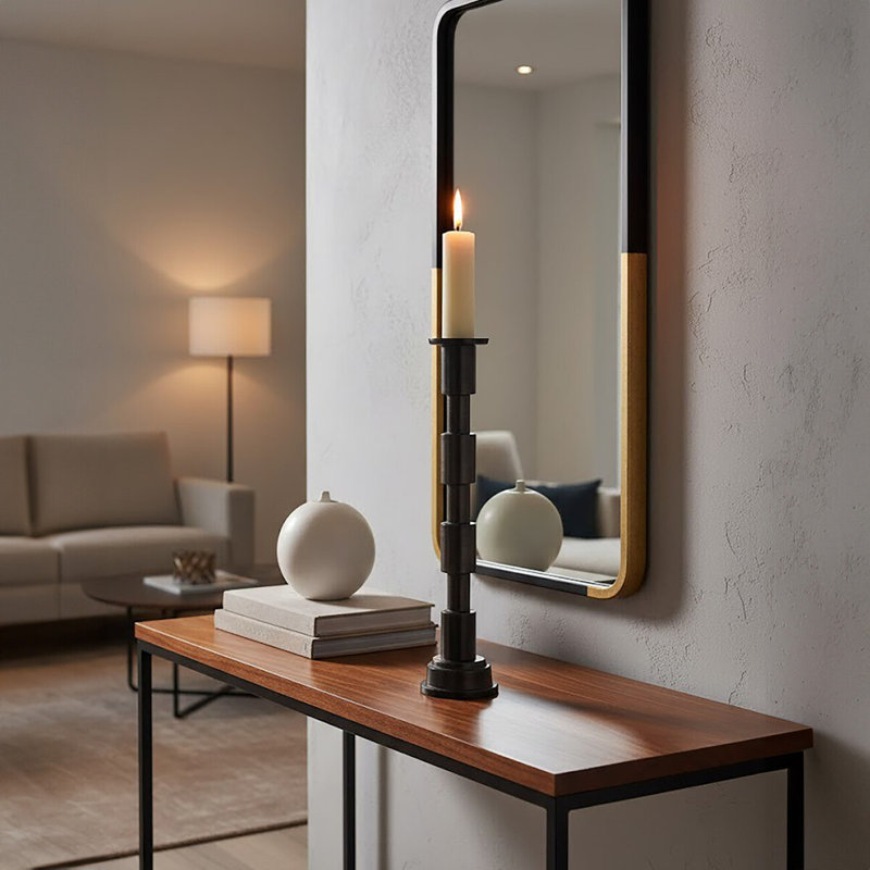 Zac Aluminum Floor Candlestick