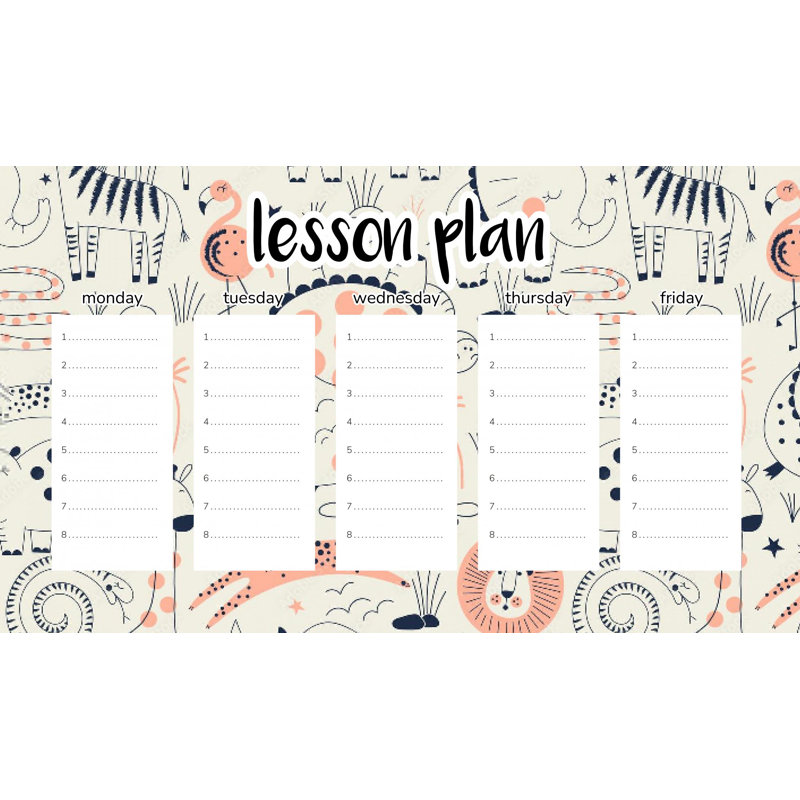 Magnetic Lesson Plan Savannah Animals