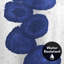 Rideau de douche Americanflat 71x74 - Blue Abstract Design - Indigo Vine par Chaos & Wonder Design