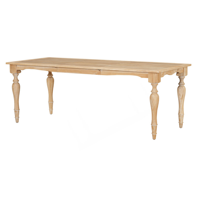 82.7Inch Extendable Dining Table With 23.6Inch Removable Leaf