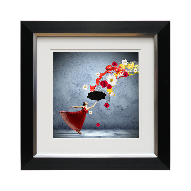 Dancing in the Rain II 1 Piece Single Picture Frame Wall Art