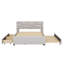 Lit plateforme avec design d'inspiration brique et deux tiroirs avec lit gigogne-800672839-800672833