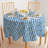 Round Cotton Twill Tablecloth