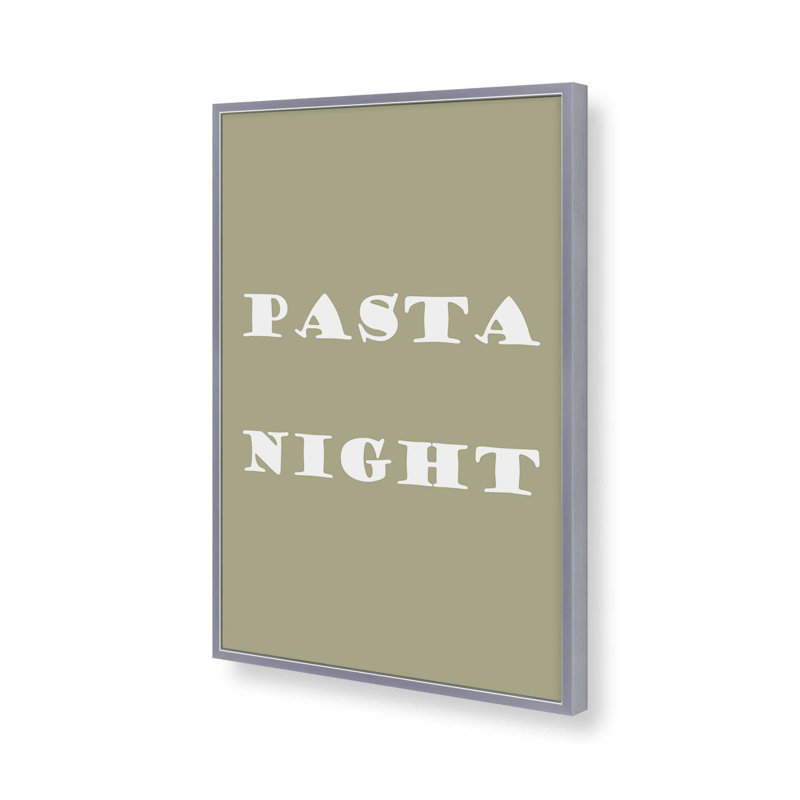 Imprimé Pasta Night, Chrome poli, H 11,25 po x l 9,25 po