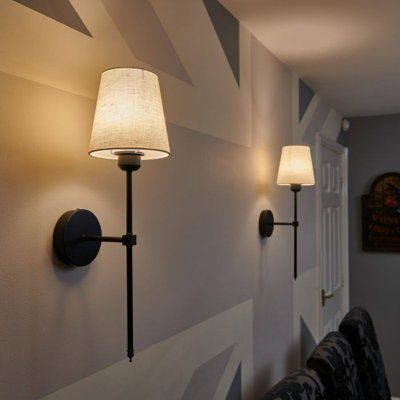 Omniance Monaco Rechargeable Wireless Wall Lights with Remote - 2 Pack