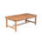Pike Outdoor  47.24" Modern Coastal Acacia Solid Wood Patio Coffee Table