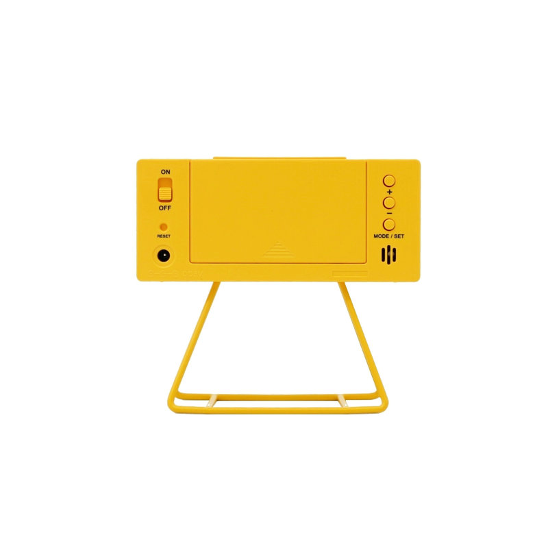 QHL062YLH Heritage Design Clock, Matte Yellow