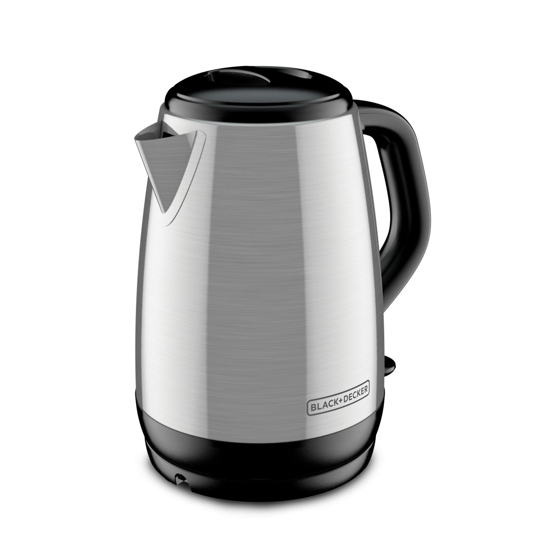 BLACK+DECKER 1.7L Cordless Electric Kettle, KE1700SD, Rapid Boil, Auto Shutoff, Stainless Steel BLACK+DECKER