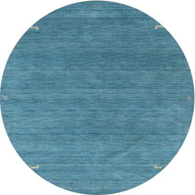 Tapis contemporain bleu