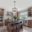 Valentin 4-Light 18.1'' Square Chandelier with Wood Accents