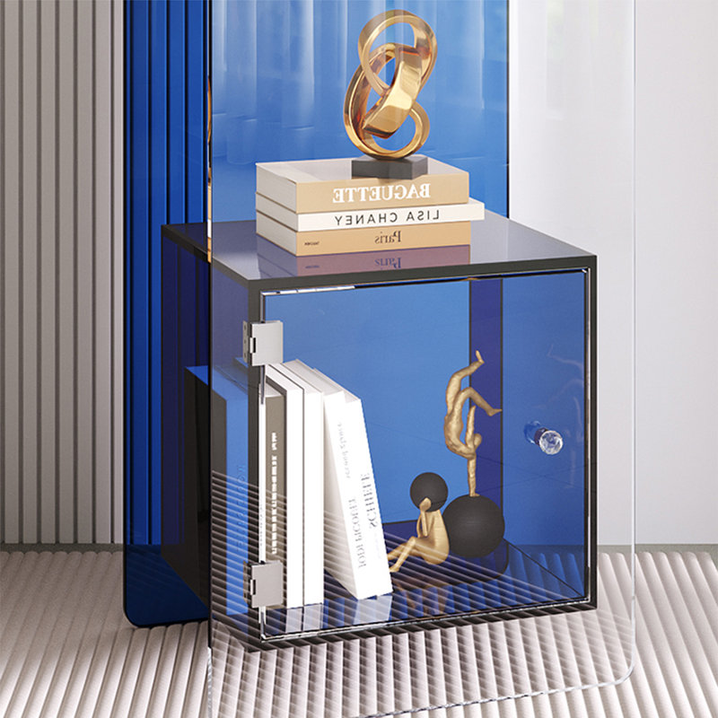 Acrylic display multi-layer bookcase, Blue