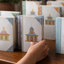 Ensemble de 8 boîtes de rangement Meer, design architectural chinois, blanc