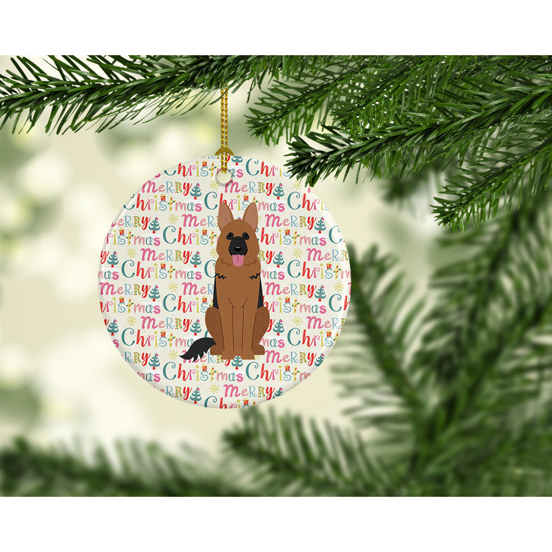 Ornement suspendu Merry Christmas