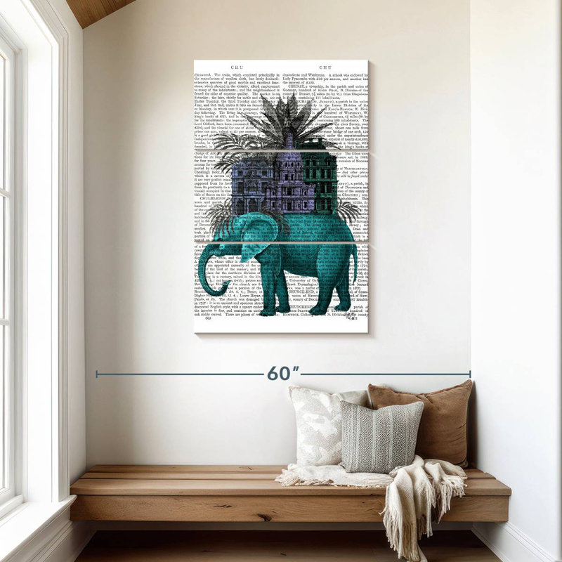 Brampt Elephant And Citadel I, 45" H x 28" W