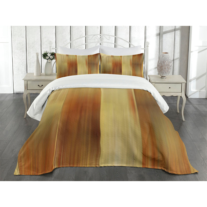 King White Quilted Bedspread Set with Pillow Shams